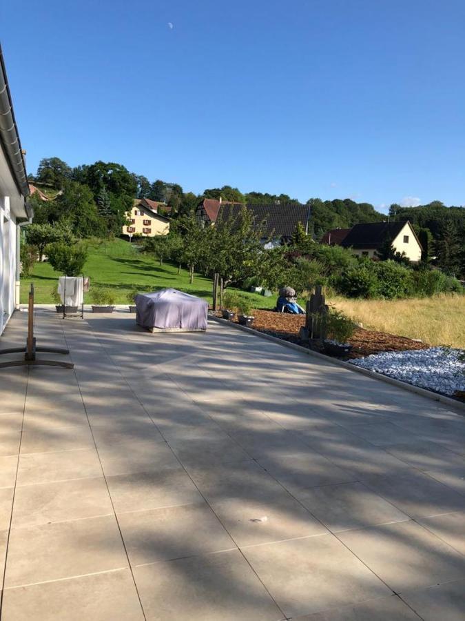 Villa Havre de paix dans le Jura Alsacien avec piscine privée externe de mai à septembre Bendorf Exterior foto